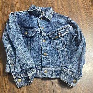 “5/$20” kids size 7 Lee Riders button up jean jacket